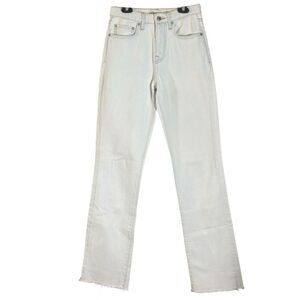 Zara High-Waisted Light Wash Artic Bleached Jeans Size 2 📦